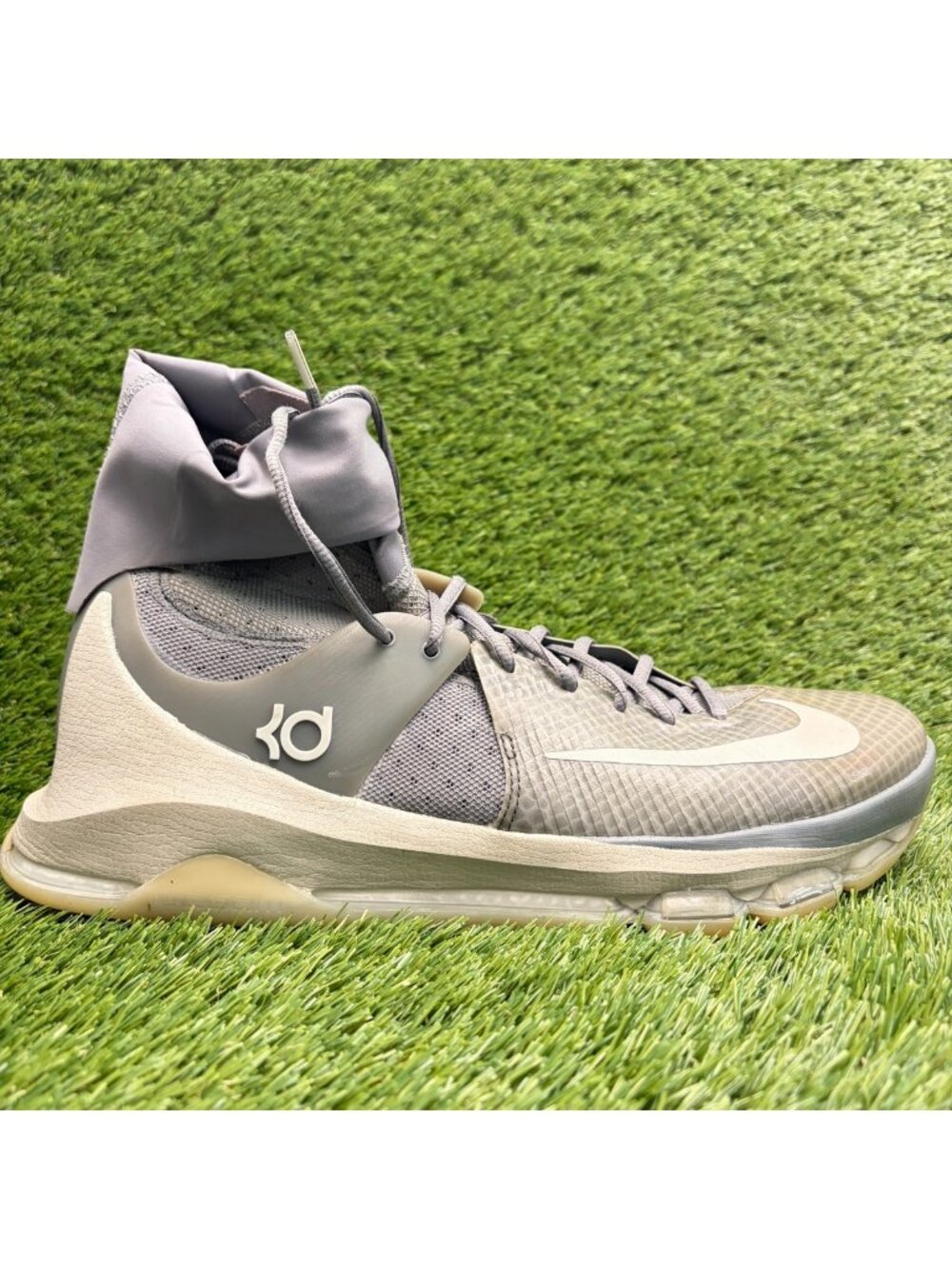 Nike KD 8 Elite Mens Size 13 Wolf Gray White Athletic Basketball Shoes Sneakers